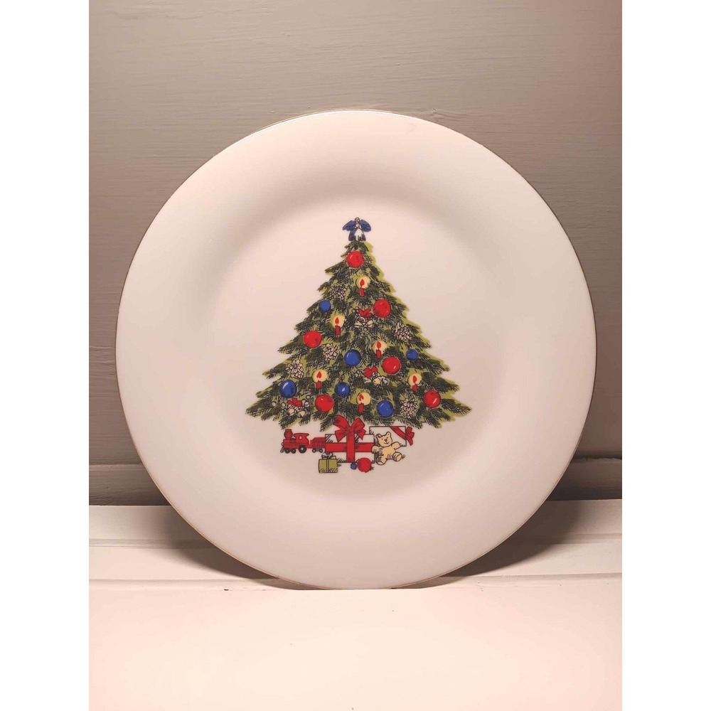 Sea Gull Vintage Christmas Tree Salad Plate
